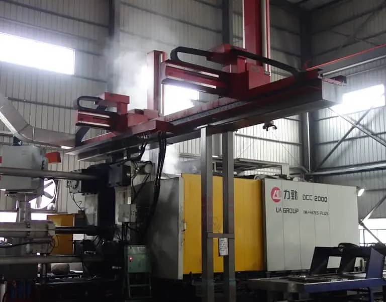 State-of-the-art automated die-casting production line for automotive parts
