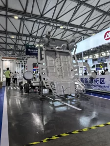 SYX aluminum casting component for vehicle frame, suspended display
