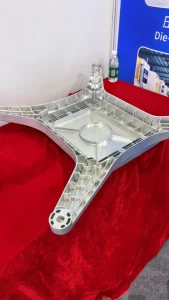Aluminum die cast structural part at SYX booth