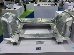 Complete structural aluminum frame for underbody integration