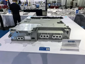 Aluminum die cast battery housing with multiple cable ports